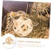 ifundom Hanging Handmade Small Animal Bamboo Food Ball view 2