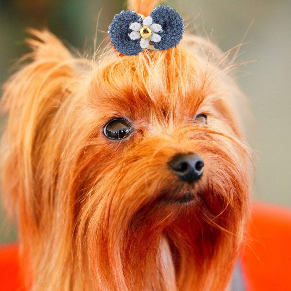 Dog Hair Bows, 12pcs Pet Hair Accessories
