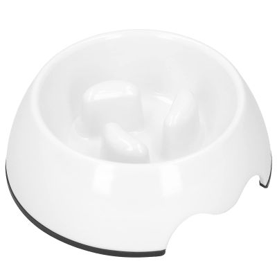 Slow Feeder Dog Bowl (White)