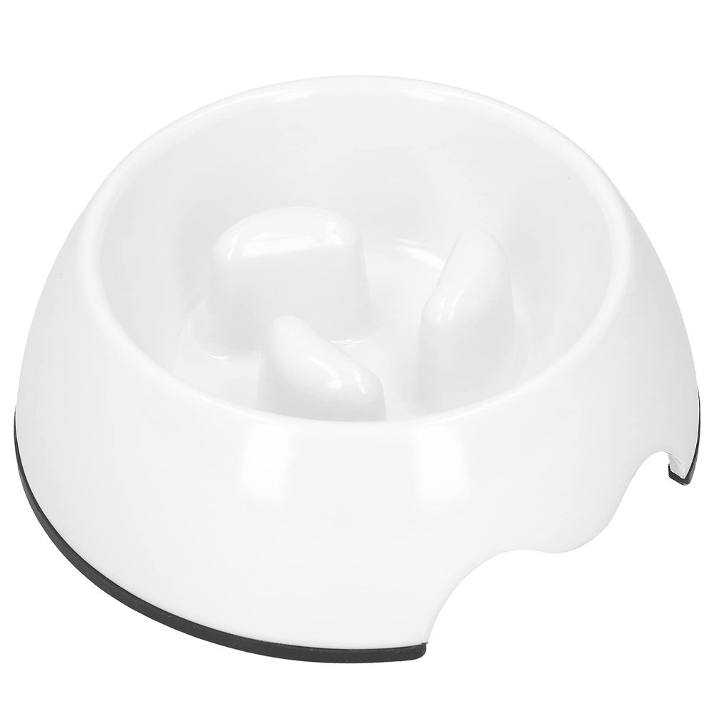 Slow Feeder Dog Bowl (White)