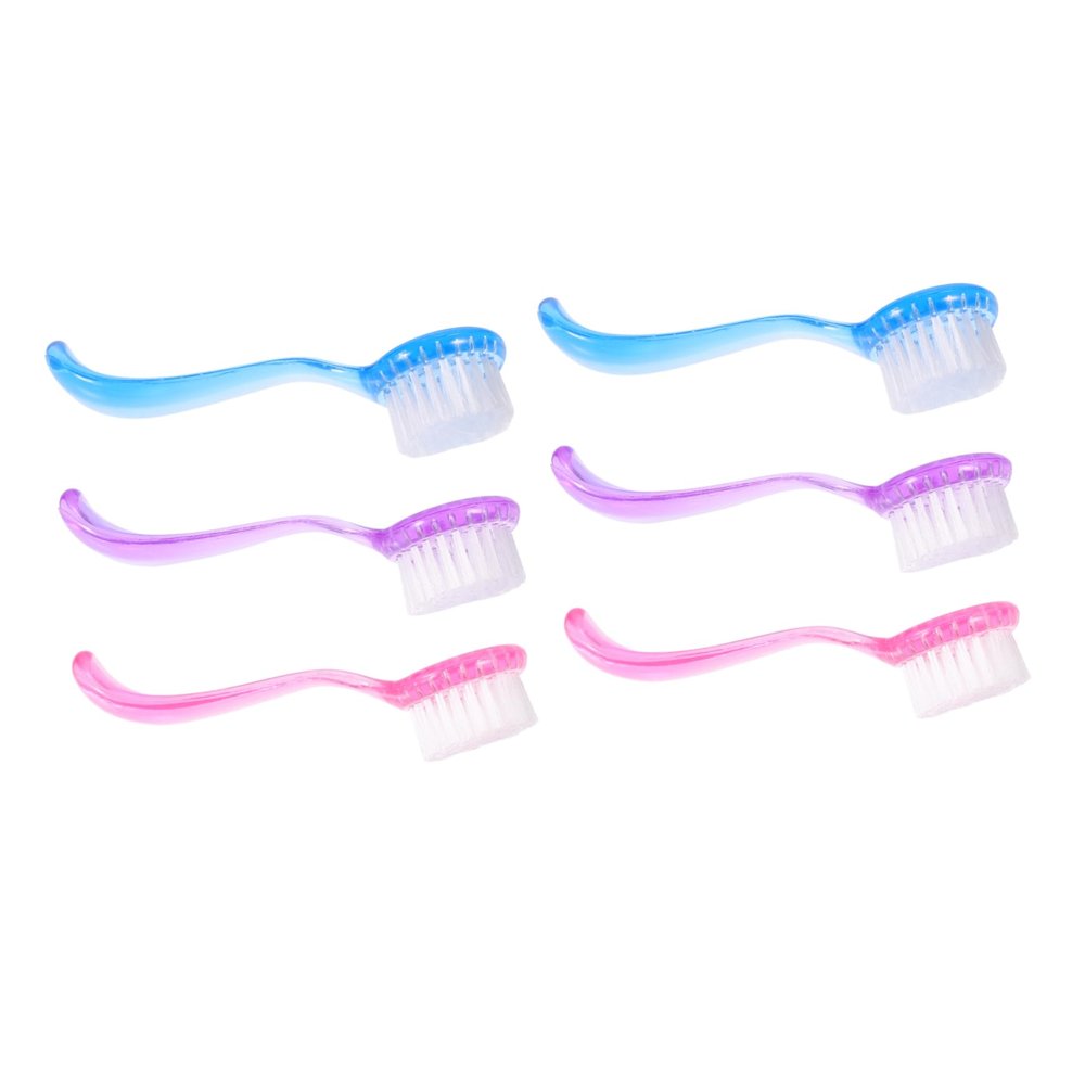 VICASKY Face and Nail Cleaning Brushes with Long Handles, 6-Piece Set