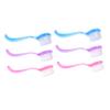 VICASKY Face and Nail Cleaning Brushes with Long Handles, 6-Piece Set view 1