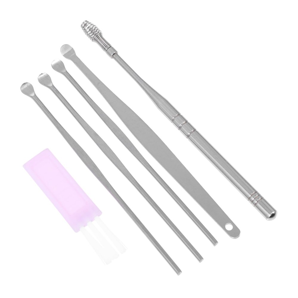 ZUNOXAZ Stainless Steel Earwax Removal Tools, 6 Pieces