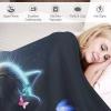 LTTTT Soft Flannel Cat Throw Blanket with 3D Pattern, All-Season Bed or Couch Blanket, 130 x 180 cm view 3