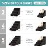 COZY KISS Dog Stairs for Small Dogs, High-Density Foam Pet Steps for Couch with Washable Cover and Non-Slip Bottom (Black, 5 Steps, 40 x 84 x 57 cm), 5 view 2