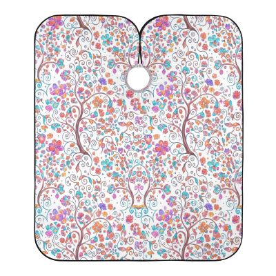 RPLIFE Quirky Tree Colorful Flowers Barber Cape, One Size