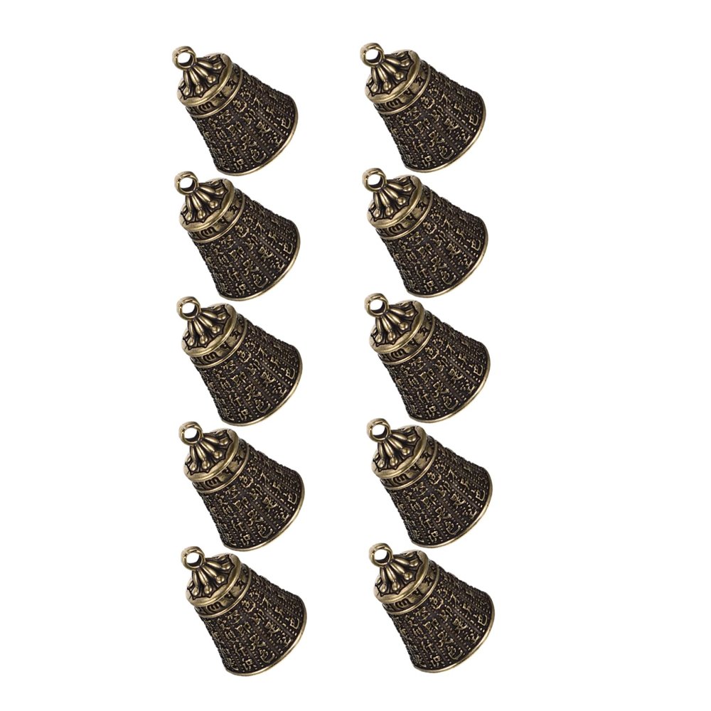 CIYODO DIY Retro Pet Bells, 10 Pieces, Brass