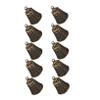 CIYODO DIY Retro Pet Bells, 10 Pieces, Brass view 1