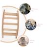 HEMOTON Wooden Ladder for Hamsters and Mice view 3