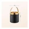 RYUQW3RE Stainless Steel Ice Bucket, Double-Wall Insulated, Keeps Champagne, Wine, Beer, Ice Pellets and Ice Cubes Cold, Black, S view 2