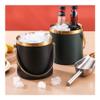 RYUQW3RE Stainless Steel Ice Bucket, Double-Wall Insulated, Keeps Champagne, Wine, Beer, Ice Pellets and Ice Cubes Cold, Black, S view 3
