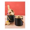 RYUQW3RE Stainless Steel Ice Bucket, Double-Wall Insulated, Keeps Champagne, Wine, Beer, Ice Pellets and Ice Cubes Cold, Black, S view 4