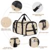Galate Foldable Pet Carrier, Airline-Friendly Soft Cat Travel Bag, M, Brown view 4
