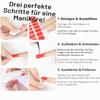 Wahrshei 30 UV-Curing Angola Red Gel Nail Wraps view 4