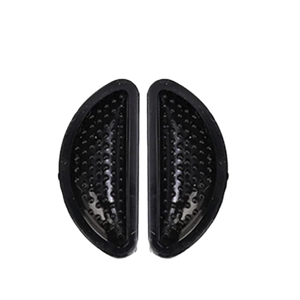 ERQIAO Silicone Nose Pads for Glasses, Soft, Non-Slip, Air Cushion, Transparent, Invisible, Self-Adhesive, 1 Pair, Black 01