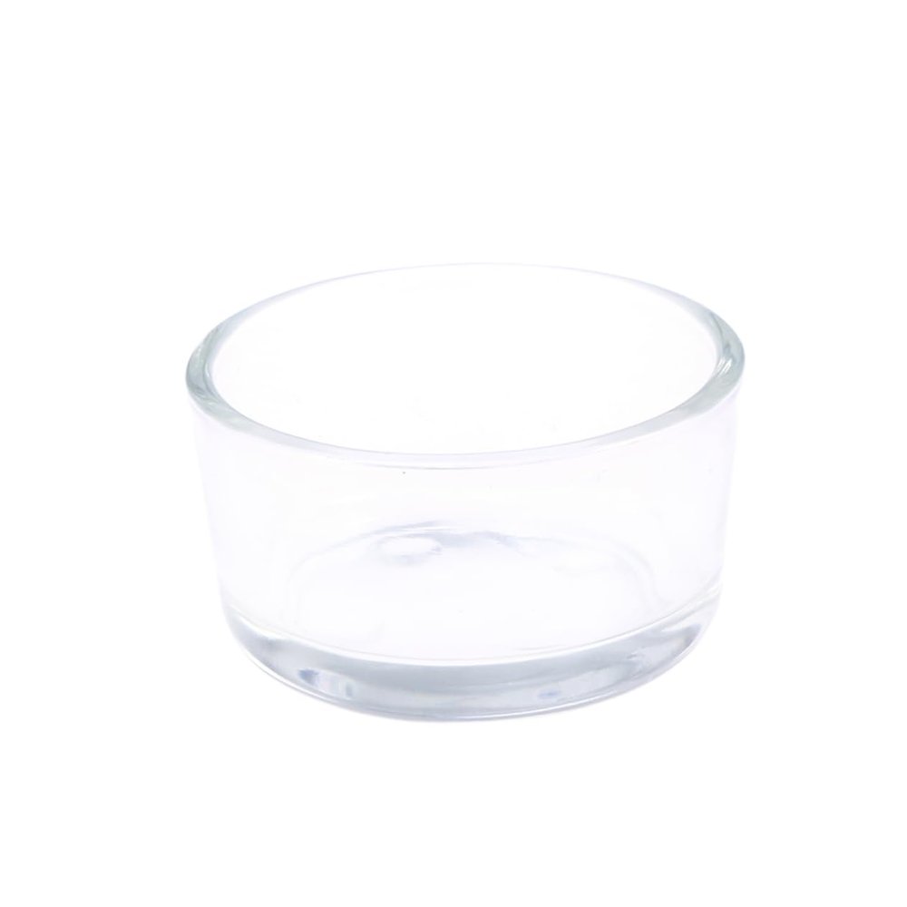 UPKOCH Round Glass Feeding Bowl for Reptiles