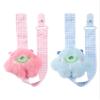 CutiePlusU Pacifier Clips for Adults, 2-Pack, Pink & Blue Monsters view 1