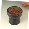 Black Ceramic Raised Feeder for Dogs and Cats view 3