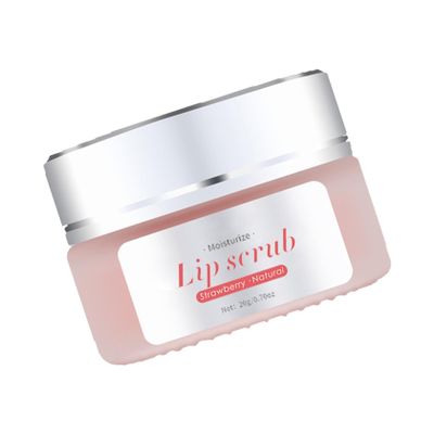 DEARMAMY Strawberry Lip Scrub, 20 g, with White Sugar and Horse Oil