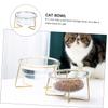 Elevated Glass Dog Bowl with Angled Design, 800 ml, 1 Pc view 2