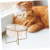 Elevated Glass Dog Bowl with Angled Design, 800 ml, 1 Pc view 4