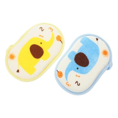 SOPOTUTU 2-Piece Baby Bath Sponge Set