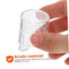 BUGUUYO 2-Piece Acrylic Ant Water Bowls, Transparent Drinking Dishes view 2
