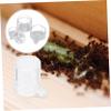 BUGUUYO 2-Piece Acrylic Ant Water Bowls, Transparent Drinking Dishes view 4