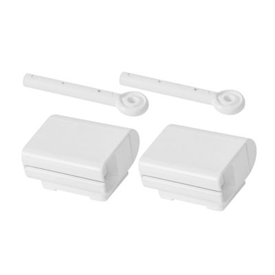 OUNONA Wall-Mounted Toothpaste Squeezer with Handle, ABS, 2 Pieces, Compact and Portable for Home and Travel