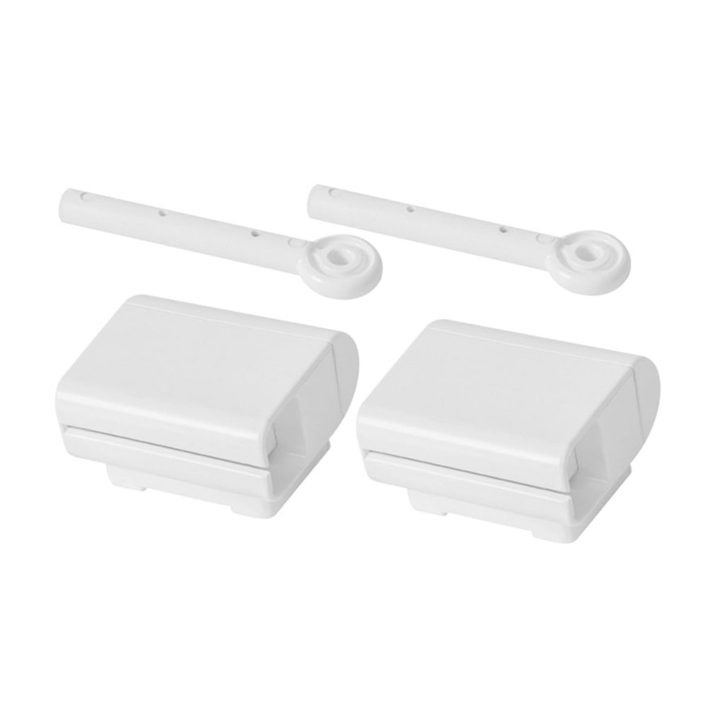 OUNONA Wall-Mounted Toothpaste Squeezer with Handle, ABS, 2 Pieces, Compact and Portable for Home and Travel