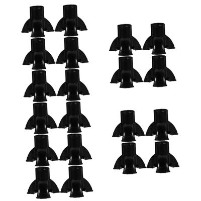 BESTYASH 5-Pack Replacement Cane and Trekking Pole Tips, Black PVC, 4 Pieces Each