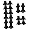 BESTYASH 5-Pack Replacement Cane and Trekking Pole Tips, Black PVC, 4 Pieces Each view 1