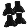BESTYASH 5-Pack Replacement Cane and Trekking Pole Tips, Black PVC, 4 Pieces Each view 2