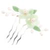 OATIPHO Side Hair Comb Set, Antique Chinese Style with Pearls and Flowers view 1