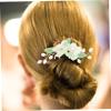 OATIPHO Side Hair Comb Set, Antique Chinese Style with Pearls and Flowers view 2