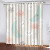 MAYNUO Blackout Curtains, 3D Cartoon Stars and Moon, 140 x 240 cm, 2-Piece Set view 1