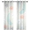 MAYNUO Blackout Curtains, 3D Cartoon Stars and Moon, 140 x 240 cm, 2-Piece Set view 2