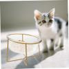 UPKOCH Glass Bowl for Cats and Dogs, Raised Slanted Design, Glass and Iron, Random Style view 2