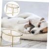 UPKOCH Glass Bowl for Cats and Dogs, Raised Slanted Design, Glass and Iron, Random Style view 4