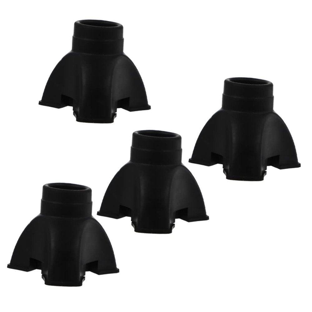 4-Pack Triangular Rubber Tips for Hiking and Walking Sticks