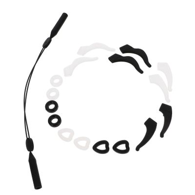 STOBOK Silicone Anti-Slip Eyeglass Ear Grips, 17 Pieces