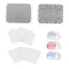 DEARMAMY 3-Piece Nail Art Stamping Set with Stamp Heads and Plates for DIY Manicures, Precise for Curved Nails view 4