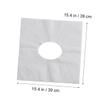 VALICLUD Disposable White Face Hole Covers, Nonwoven, 100 Count view 2