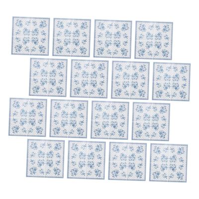 Decorative Floral Paper Napkins, Pack of 5, Blue