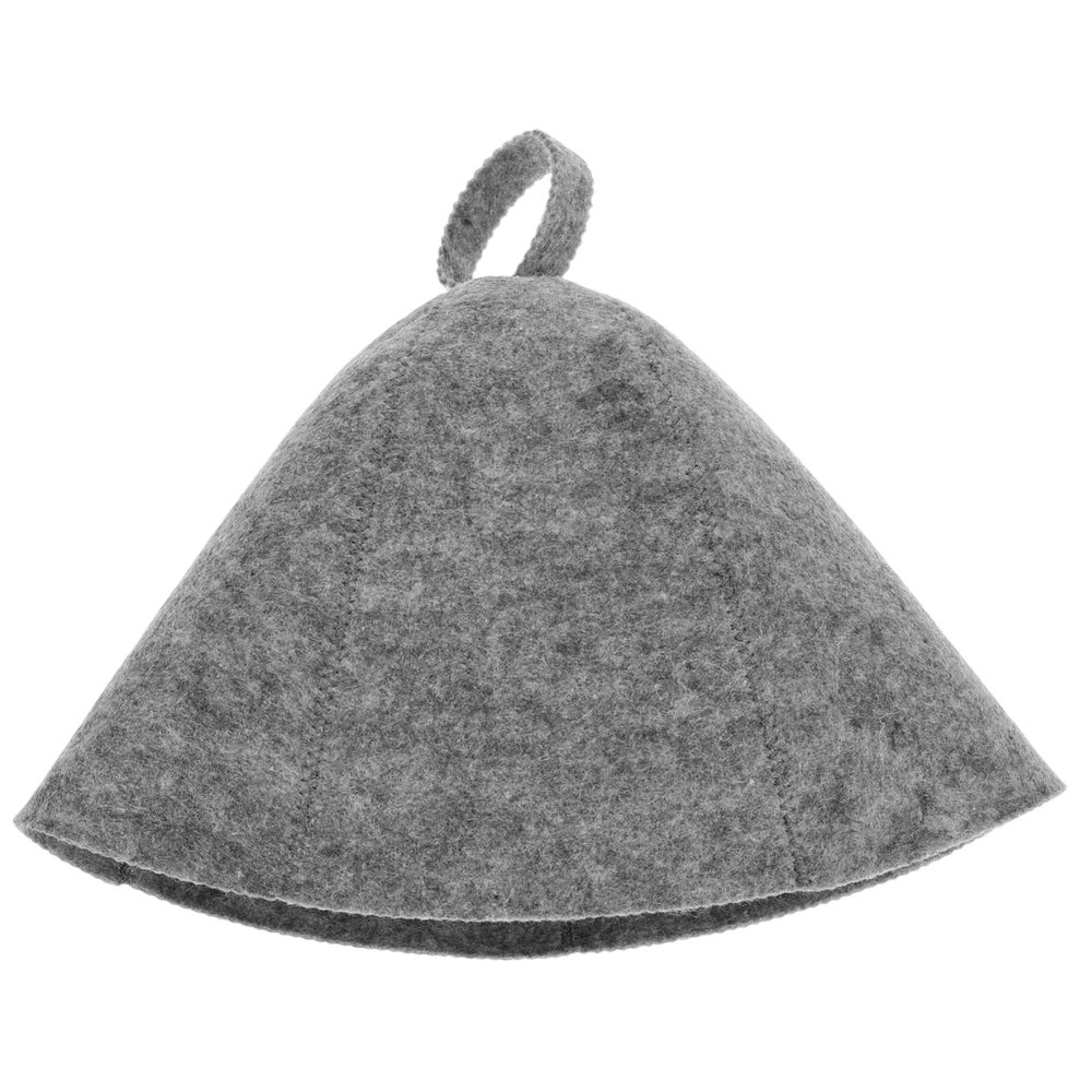 ERINGOGO Gray Felt Sauna Hat, Lightweight Hair Protection for Sauna and Home