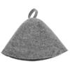 ERINGOGO Gray Felt Sauna Hat, Lightweight Hair Protection for Sauna and Home view 1
