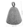 ERINGOGO Gray Felt Sauna Hat, Lightweight Hair Protection for Sauna and Home view 2
