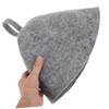 ERINGOGO Gray Felt Sauna Hat, Lightweight Hair Protection for Sauna and Home view 3