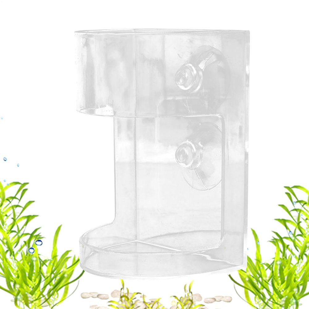 Aquarium Fish Feeder with Clear Feeding Bowl