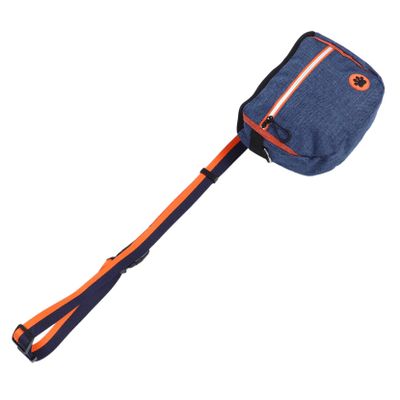 ibasenice Adjustable Dog Treat Bag with Waterproof Food Holder and Paw Print